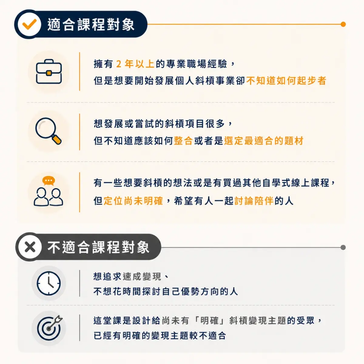 適合與不適合對象